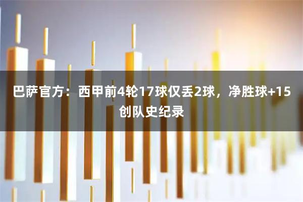 巴萨官方：西甲前4轮17球仅丢2球，净胜球+15创队史纪录